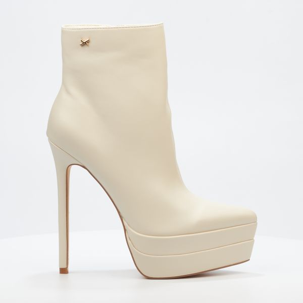 Rock &amp; Co Roche 1 Women High Heel Ankle Boots - Bone