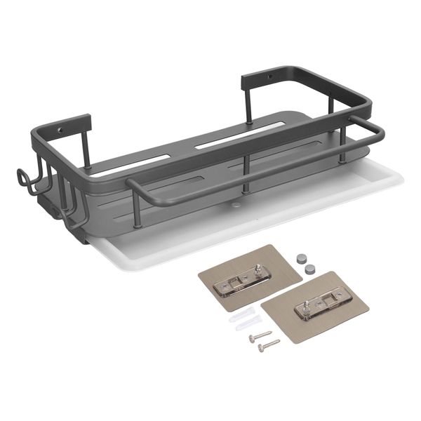 No Punch Over Sink Dish Rack Rustproof Wall Shelf