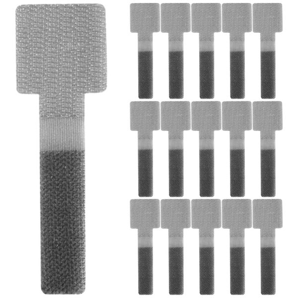 50pcs Cable Labels Tag Self-adhesive Cable Labels Paste Wire Labels-Grey
