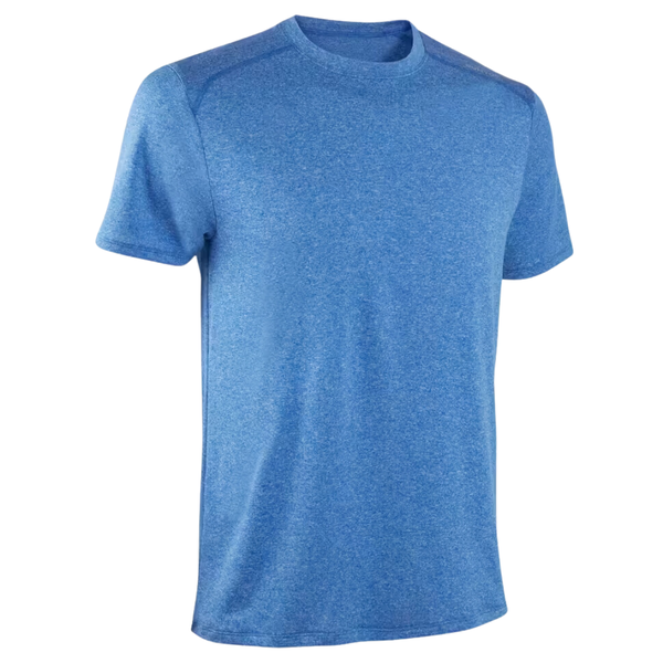Domyos Men's Breathable Essential Fitness T-Shirt - Mottled Blue - 2XL - 3XL