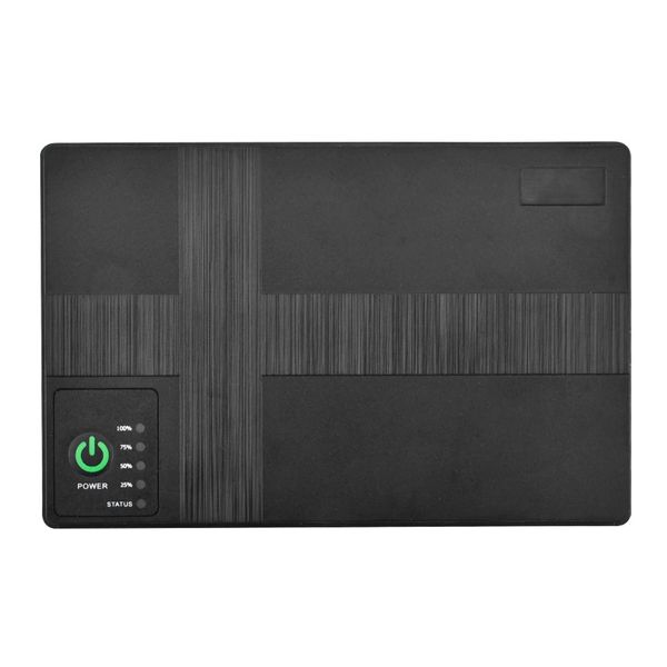 Multifunctional Network Portable Wifi Router Mini Dc UPS -10400mah - Black