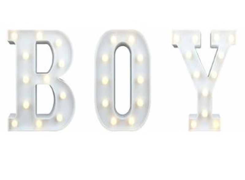 JP Portable LED Letter Lights - Boy
