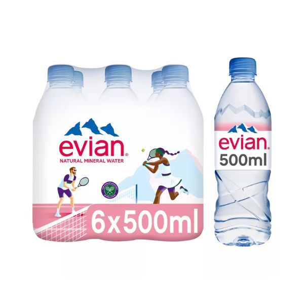 Evian Live Young Still Water 500ml - Pack of 6