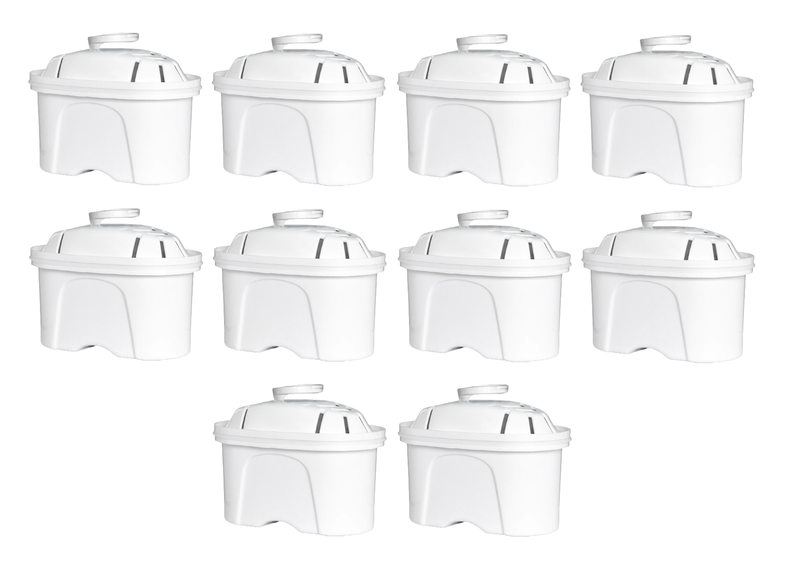 Flow Max Water Filter Cartridges Brita Maxtra Compatible - Value Pack of 10