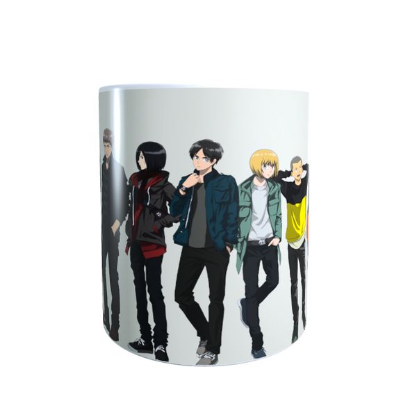 Characters in Casual Wear - Attack on Titan Coffee Mug