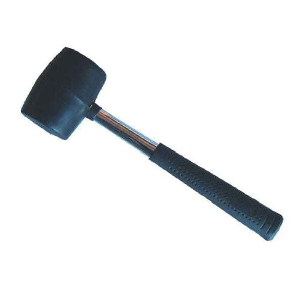 Titan Rubber Hammer 500G Metal Non Turn Handle Label