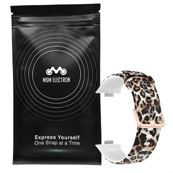 Printed Strap Compatible with Huawei Fit 3 / Fit 4 /Fit 4 Pro-Leopard Print