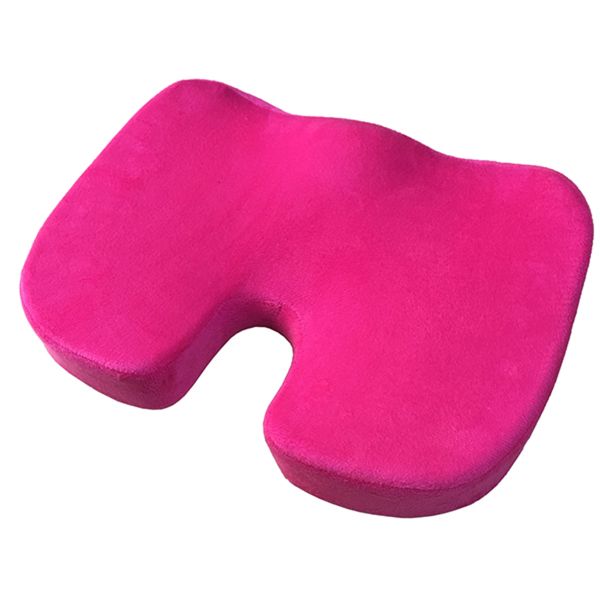 Comfortable Memory Foam Seat Cushion for Office Chairs - Rose Red