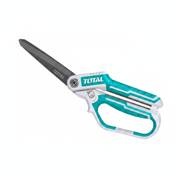 Total Heavy Duty 10 Inch Rubber Grip Scissors - Long Blade Precision