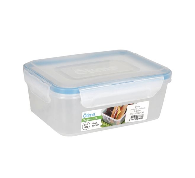 Clip Lock Container 1.6L - Pack Of 6