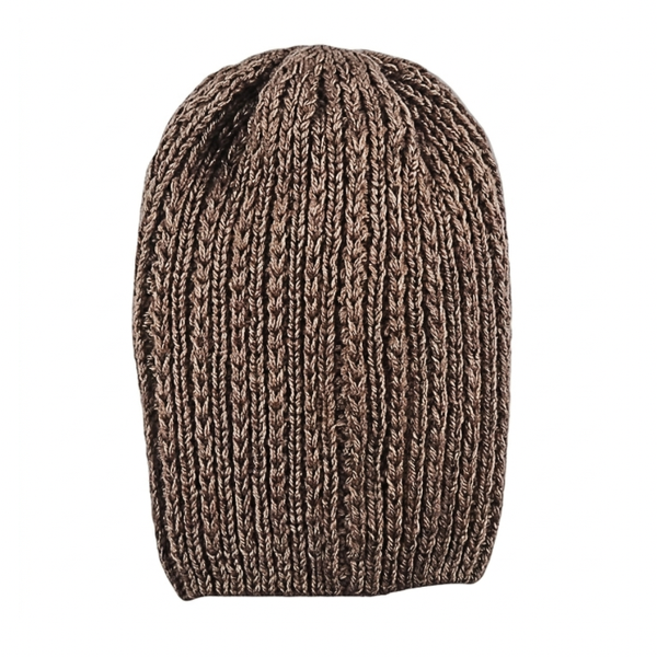 Adult Knitted Beanie - Large Fit Comfort and Classic Warmth - Brown
