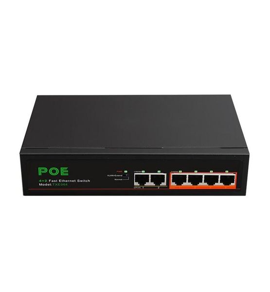 Microworld 4 Port 10/100 POE+2 Port Uplink