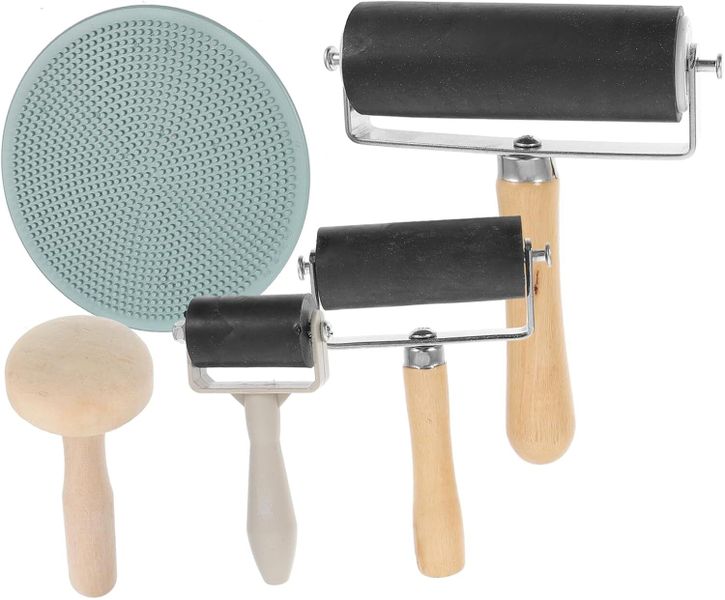 1set Professional Printmaking Tool Ink Painting Block Glue Stamping Easy