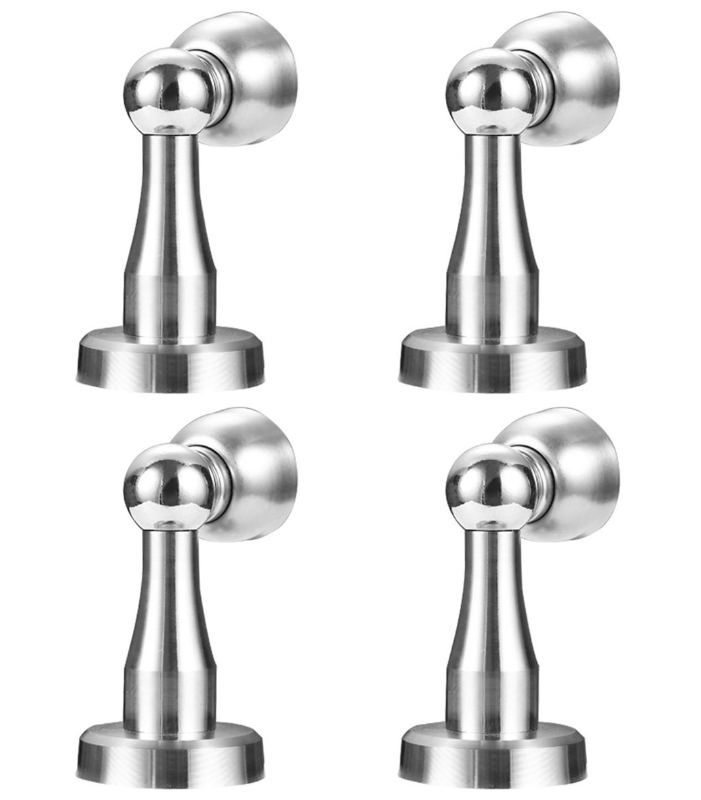 Wall/Floor Mounting Door Stopper 4-Piece Set
