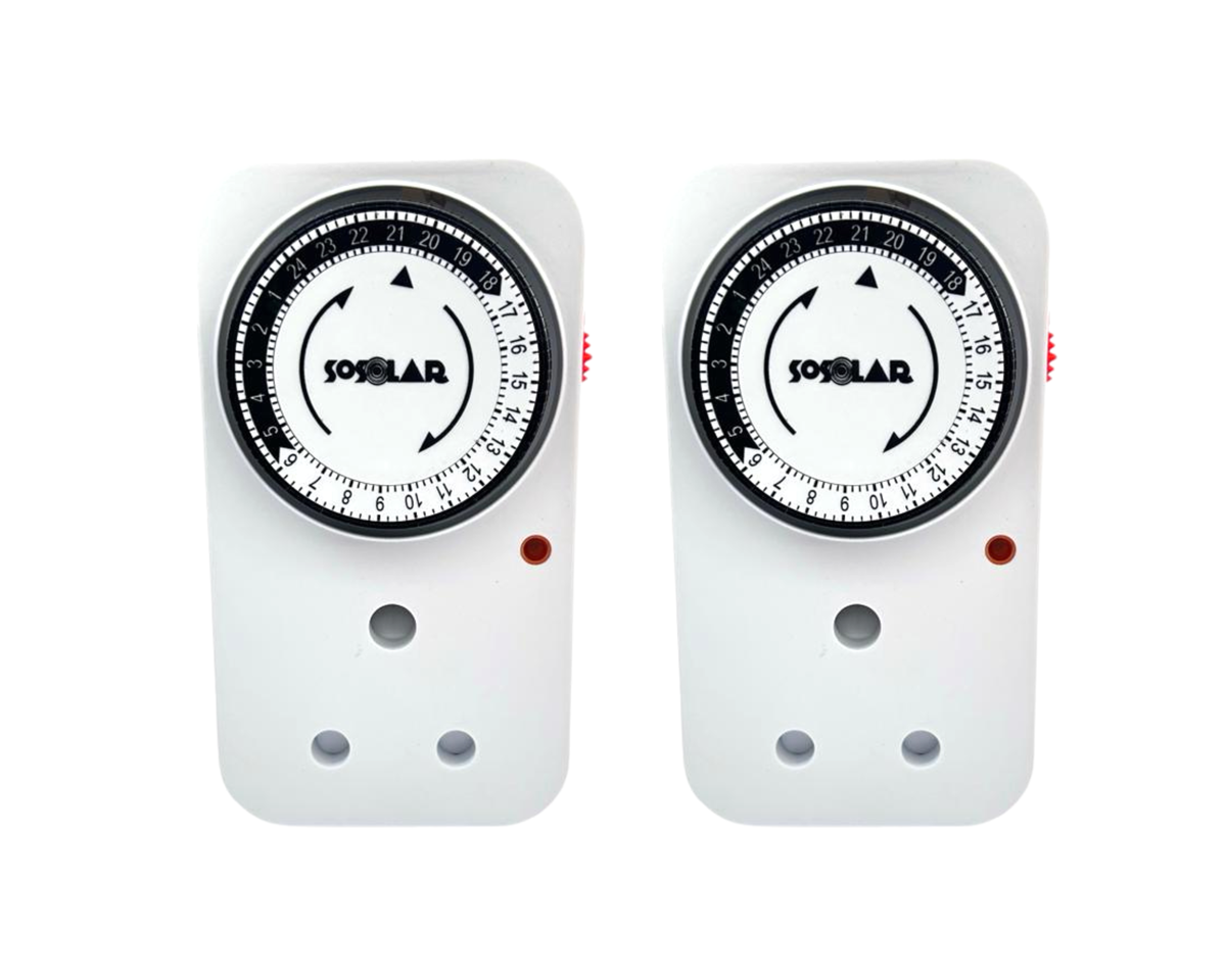 24 hours Plug in Timer Mechanical Pack of 2 Shop Today. Get it