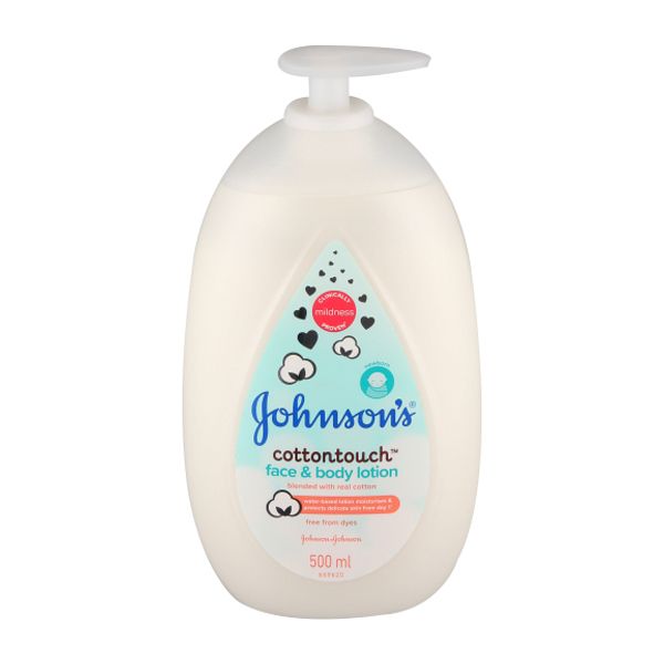 Johnson's Cotton Touch Baby Face &amp; Body Lotion - 2 x 500ml