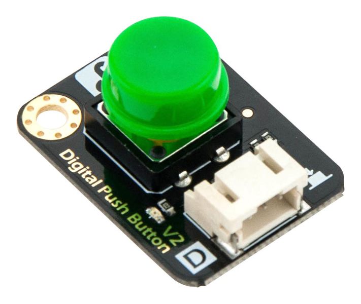 On Board, Push Button Module, Green Cap image