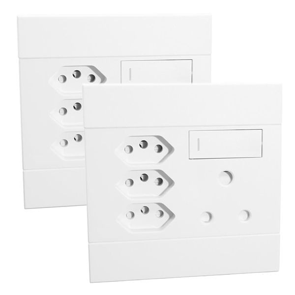 Veti 2 Single RSA, 3 x RSA V-Slim Socket, Pack of x2 (225) Major Tech
