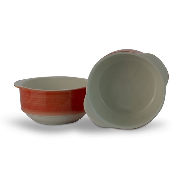 Soup - Kitchen Accessories - Handles - Ceramic - Orange - 2 Pack