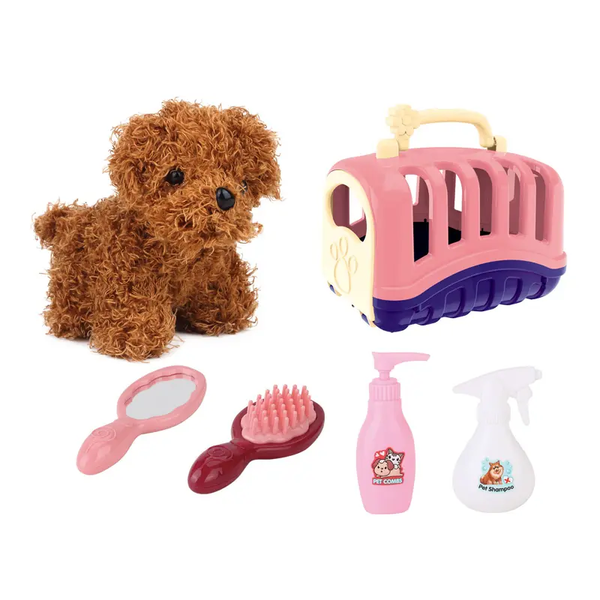 Animal Pretend Play Toy with Pet In Carrier