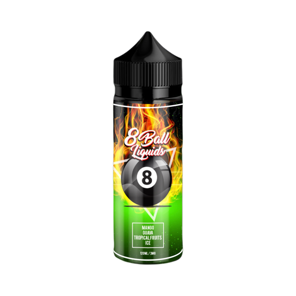 8 Ball Liquid Mango, Guava &amp; other Tropical fruits on Ice- Vape Juice 120ml
