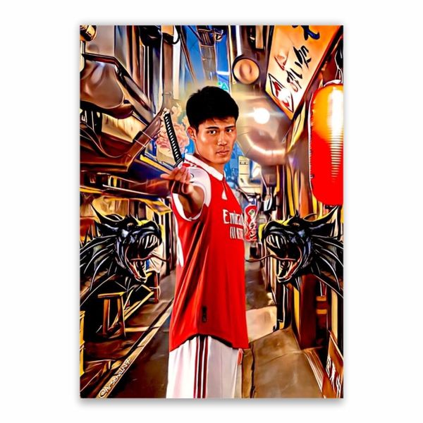 Takehiro Tomiyasu Arsenal Poster - A1