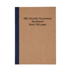 RBE Security Occurrence Book -300pages | Shop Today. Get it Tomorrow ...