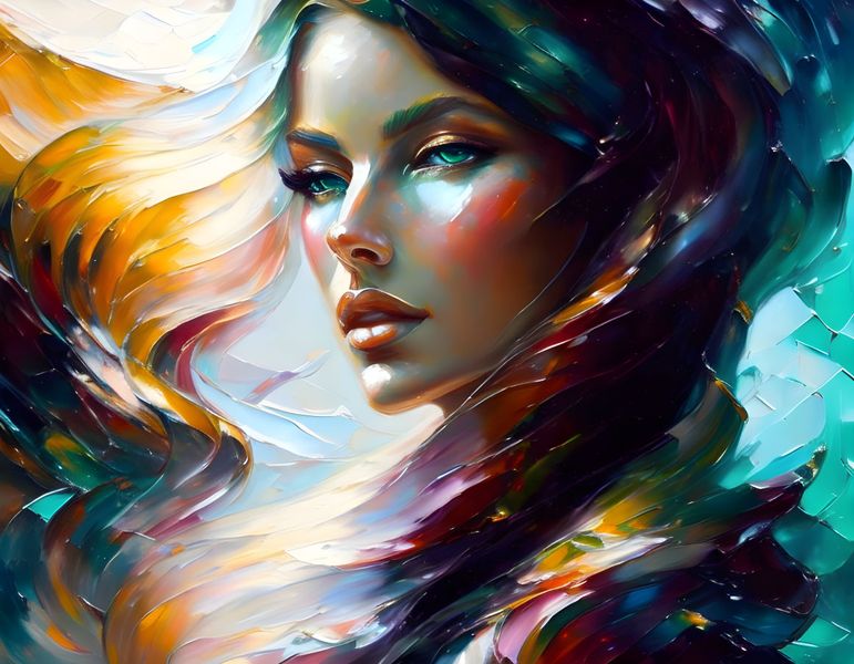 Canvas Wall Art - An Imaginary Girl Artwork