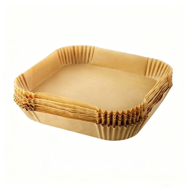 Square Air Fryer Paper Liner 50 Pack Disposable Non-Stick -M