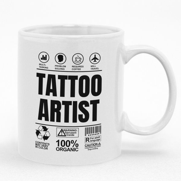 Gift Idea for a Tattoo Artist Fun Mug - Ideal for Birthday or Christmas