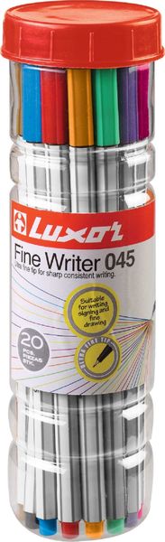 Luxor Fine Writer 20Pcs. Jar 0.45mm (7120/20JAR)