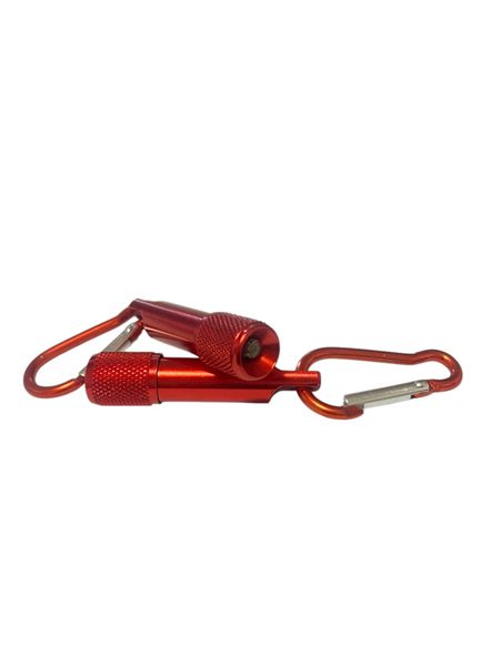 2 x Mini LED Light and Hook Torch For Keychains