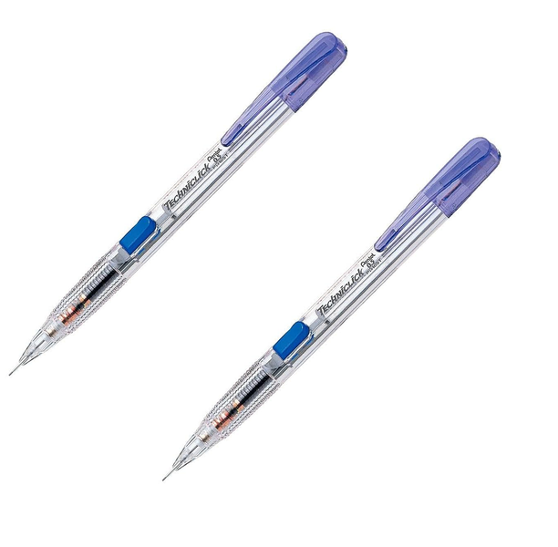 Pentel TechniClick Mechanical Pencil - Blue Barrel - Pack of 2