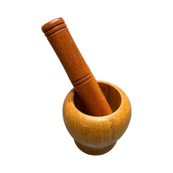 Wooden Mortar and Pestle Set