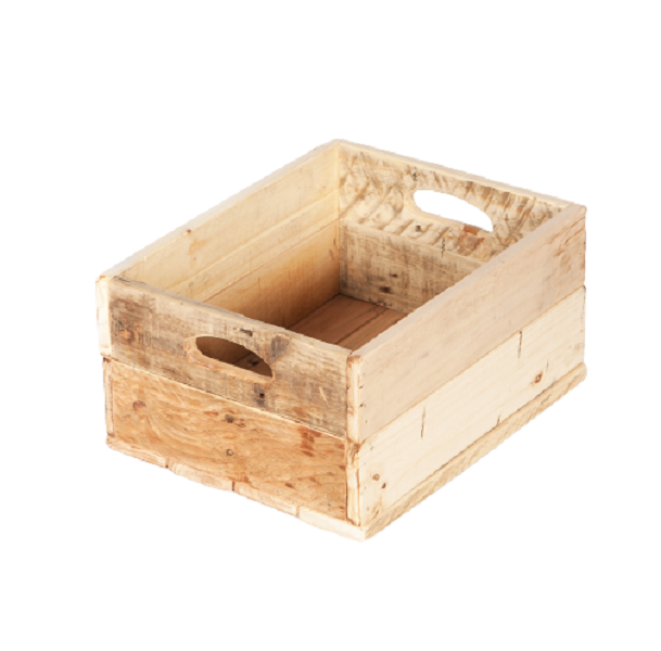 Rooted Wood Designs - Pallet Wooden Storage Crate (2 Tier) Multi-Use Crate