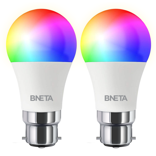 BNETA IoT Smart WiFi LED Bulb B22 - Twin Pack