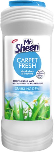 Shield Mr Sheen Carpet Fresh Powder Sparkling Dew 600g