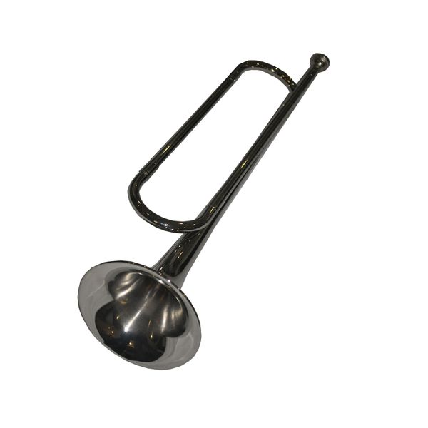 Bugle Long Single Pipe Nickel Silver