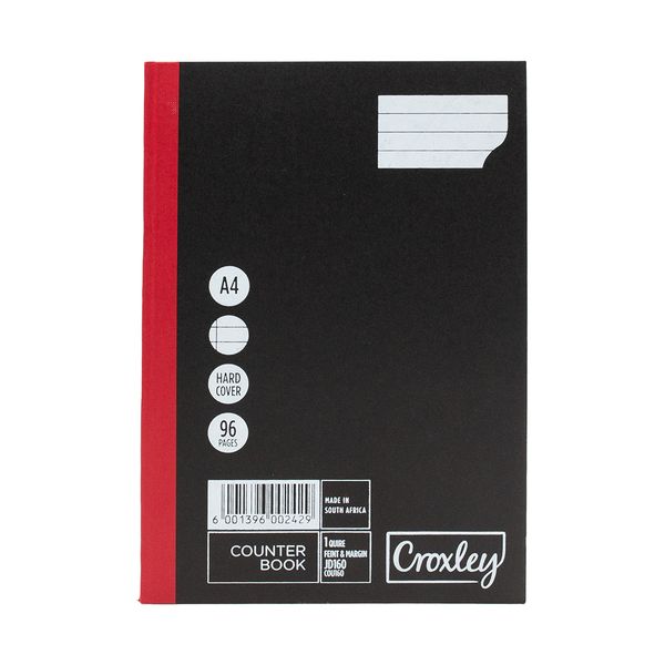 Croxley Counter Book 1 Quire A4 96 Page Q/M (5 Pack)