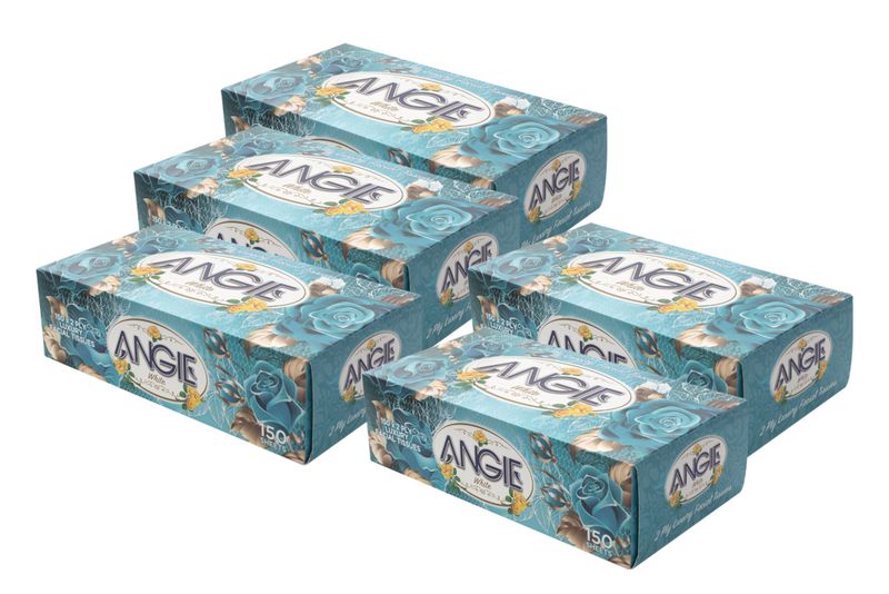 Tissues Facial 150s 2Ply Blue Box 5 Pack