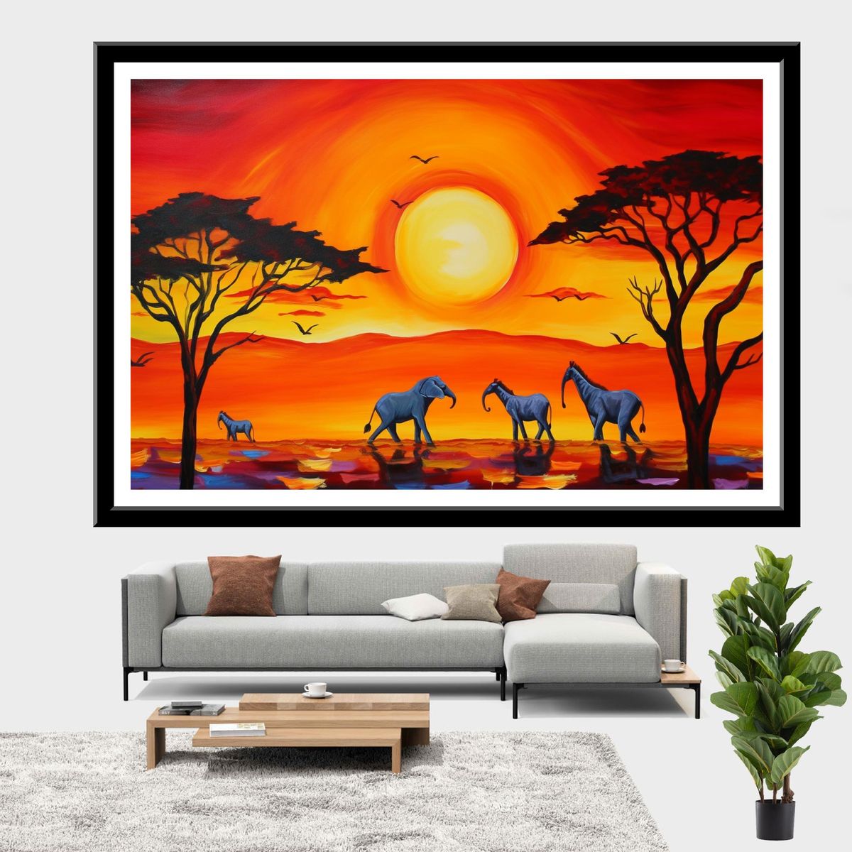 Wall Art Unframed - Colors Of Africa By Chromatic Expressions This Vib ...