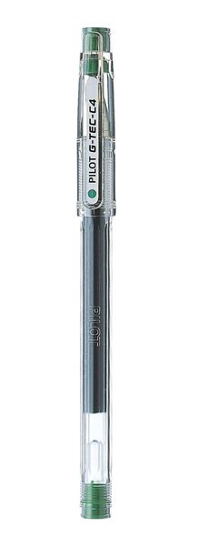 Pilot G-Tec-C4 Gel 0.4mm Needle Tip Pen - Box of 12 - Green