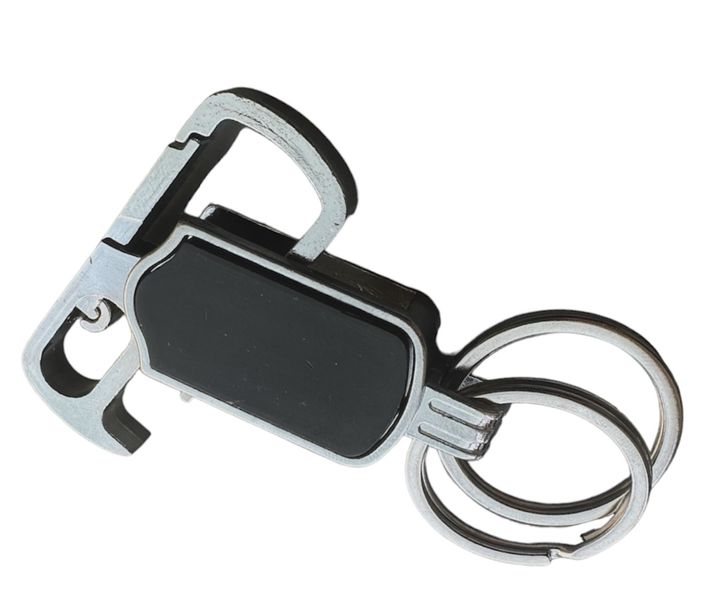 Vibrant Orange &amp; Black Keyring for Adventure Seekers