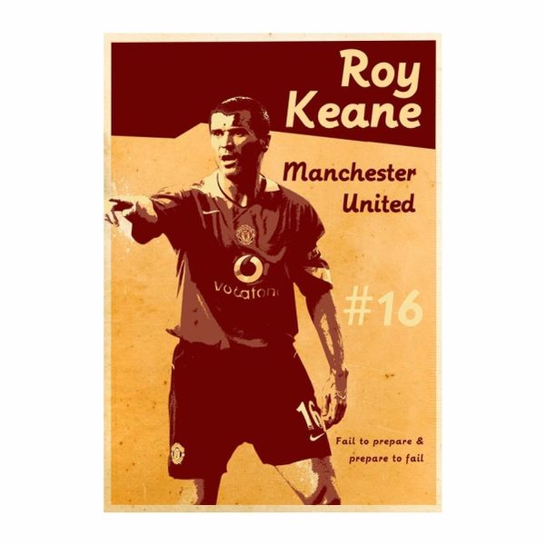 Roy Keane Man United Poster - A1