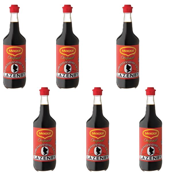 Maggi Lazenby Original Worcester Sauce - 6 x 500ml