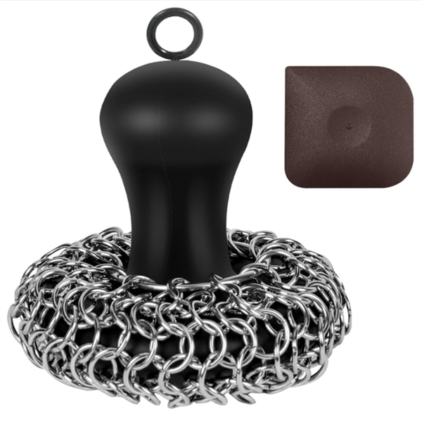 Cast Iron Cleaner Chainmail Scrubber 316 Chain Mail Scrubber