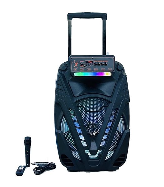 Wireless Karaoke Speaker with RGB Lights, Microphone &amp; Bluetooth -QL-1517