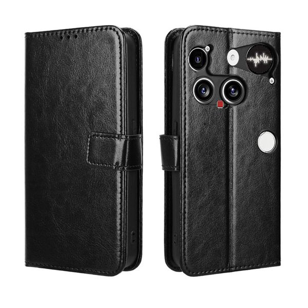 Crazy Horse Pattern Leather Case Compatible With Nothing Phone 3A Lite