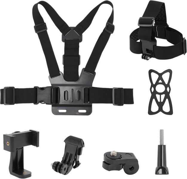 Chest Strap Harness Mount Head Strap Holder Kit for GoPro/Action Cameras