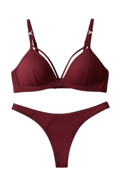 Petite Valentine's Crimson Desire Lingerie Set